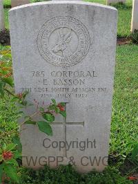 Dar Es Salaam War Cemetery - Basson, E